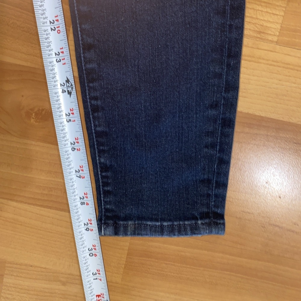 Good American Good Waist Skinny Jeans Womens 4/27 Blue Dark High Rise Stretch - Picture 8 of 8